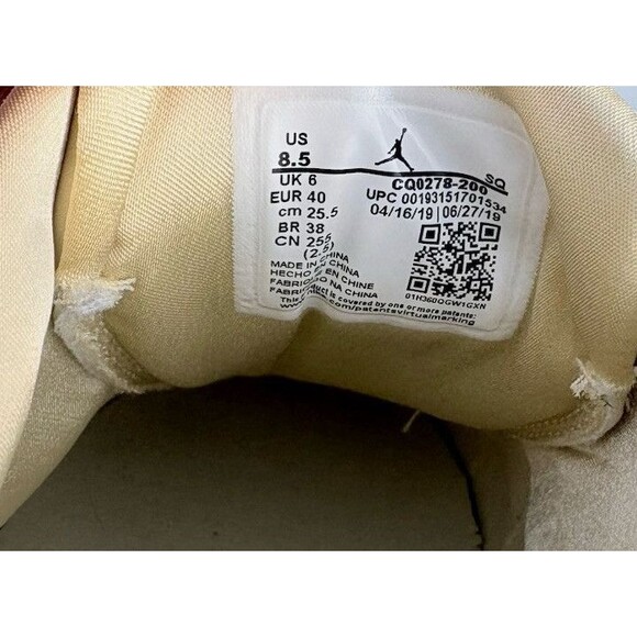 Air Jordan Women’s Air Jordan 1 Jester XX ‘Fossil’ – Size 8.5 (CQ0278-200) - Picture 11 of 12